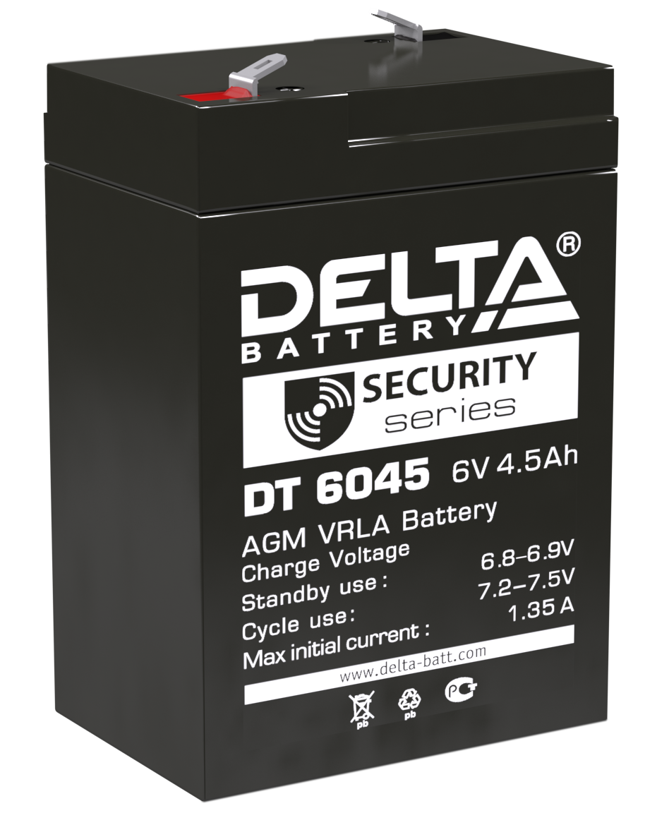 Аккумуляторная батарея DT 4045 ∙ Аккумулятор 4В 4,5 А∙ч