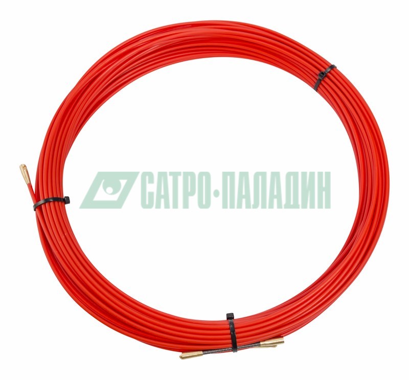 Протяжка 47-1030 ∙ Протяжка кабельная REXANT (мини УЗК в бухте), стеклопруток, d=3,5 мм 30 м, красная