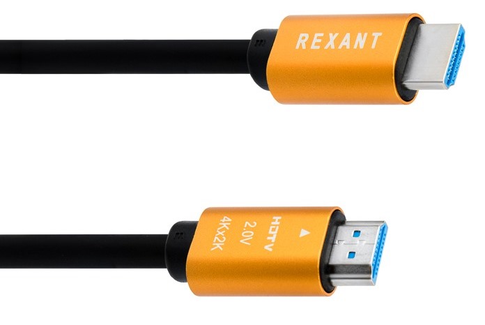 Шнур 17-6103 ∙ Кабель HDMI - HDMI 2.0 длина 1,5м, Gold Rexant
