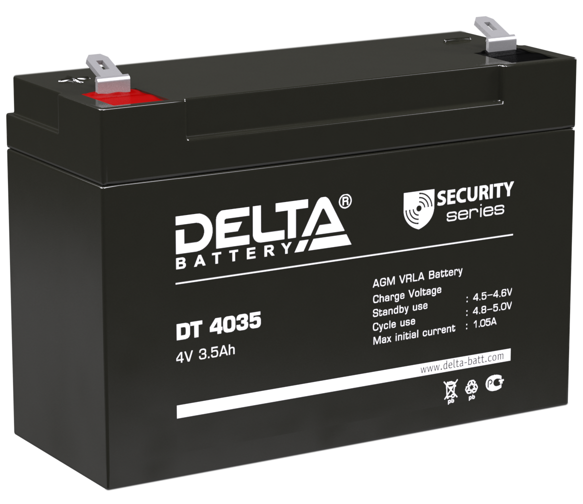 Аккумуляторная батарея DT 4035 ∙ Аккумулятор 4В 3,5 А∙ч