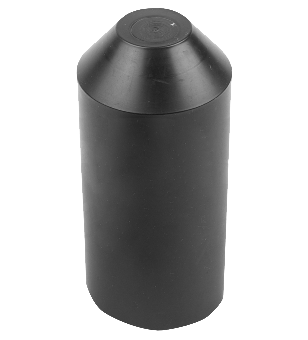 Термоусадка 48-1025 ∙ Термоусаживаемый колпак, (капа) 25,0/11,0 мм черный REXANT ∙ кратно 5 шт