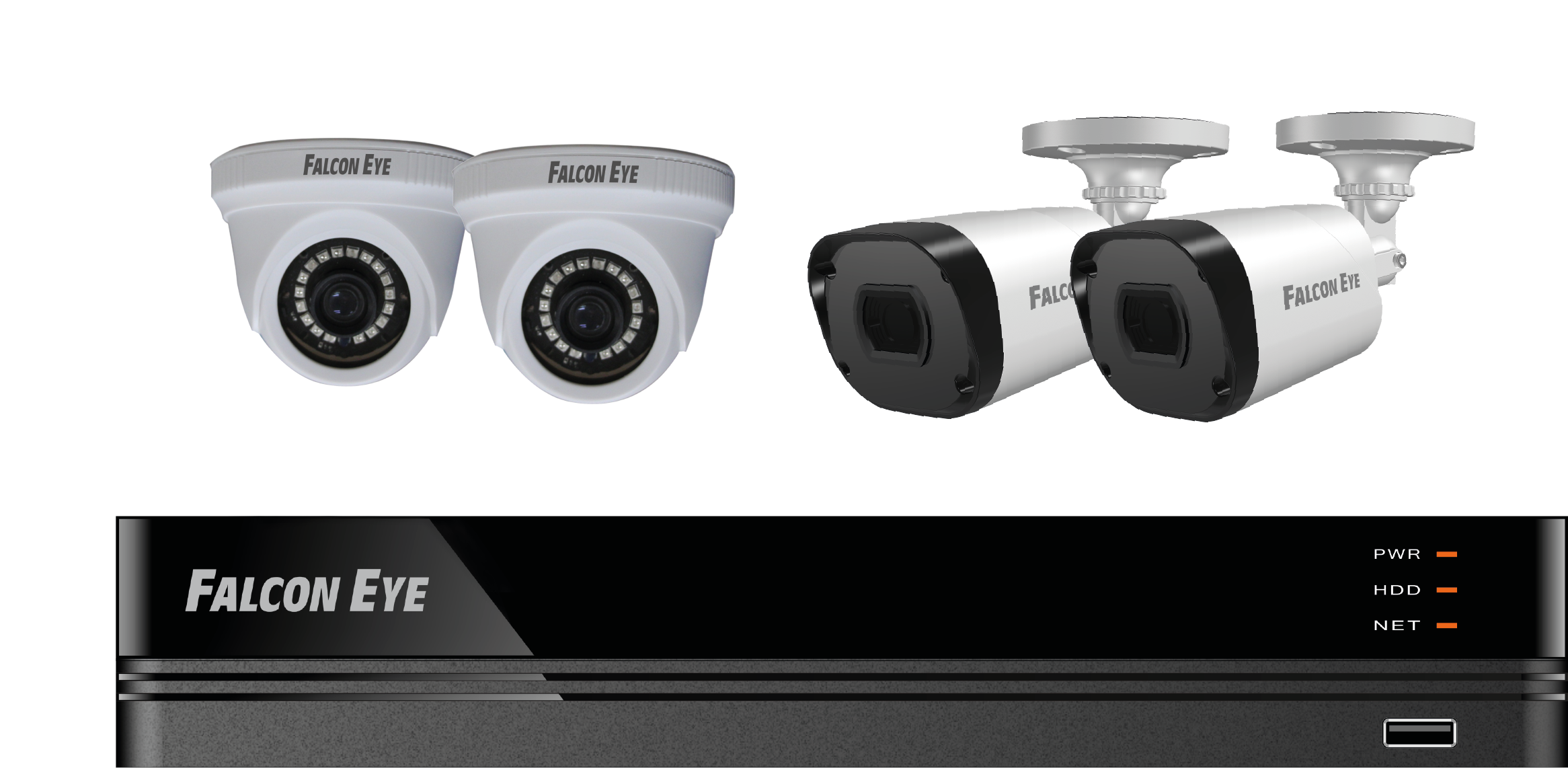 Комплект видеонаблюдения FE-104MHD KIT Офис SMART