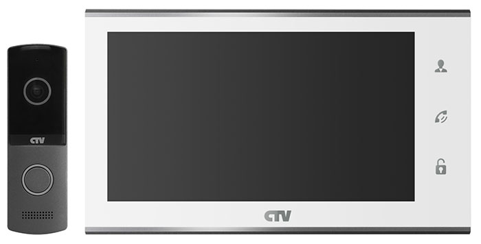 Комплект видеодомофона CTV-DP2702MD (белый)