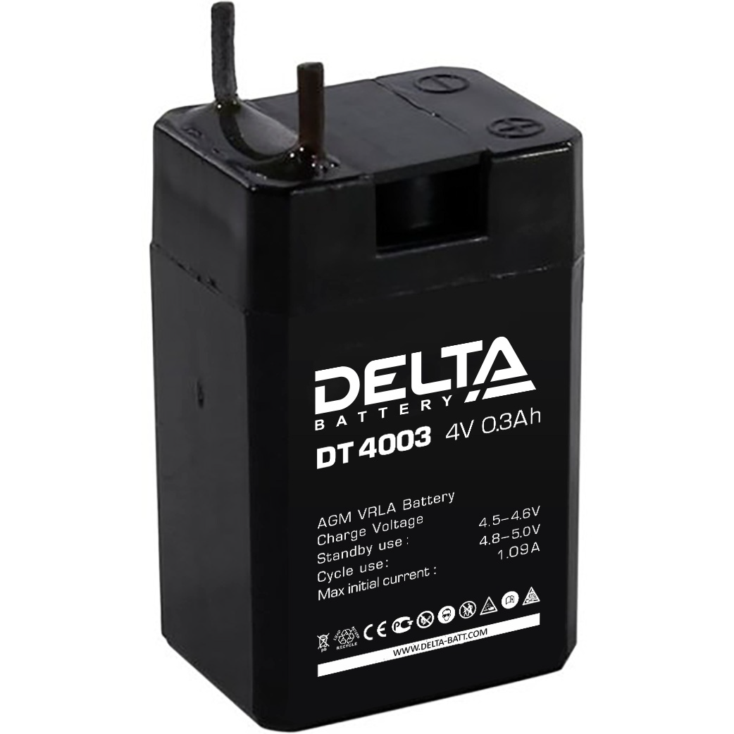 Аккумуляторная батарея DT 4003 ∙ Аккумулятор 4В 0.3 А∙ч