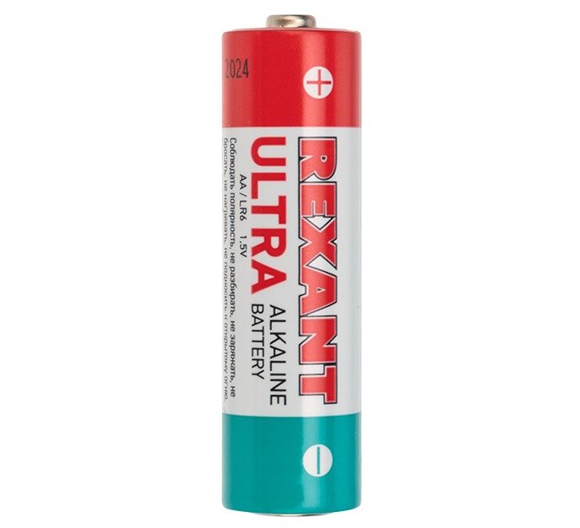 Элемент питания 30-1025 ∙ Ультра алкалиновая батарейка AA/LR6 1,5 V 2 шт. блистер REXANT