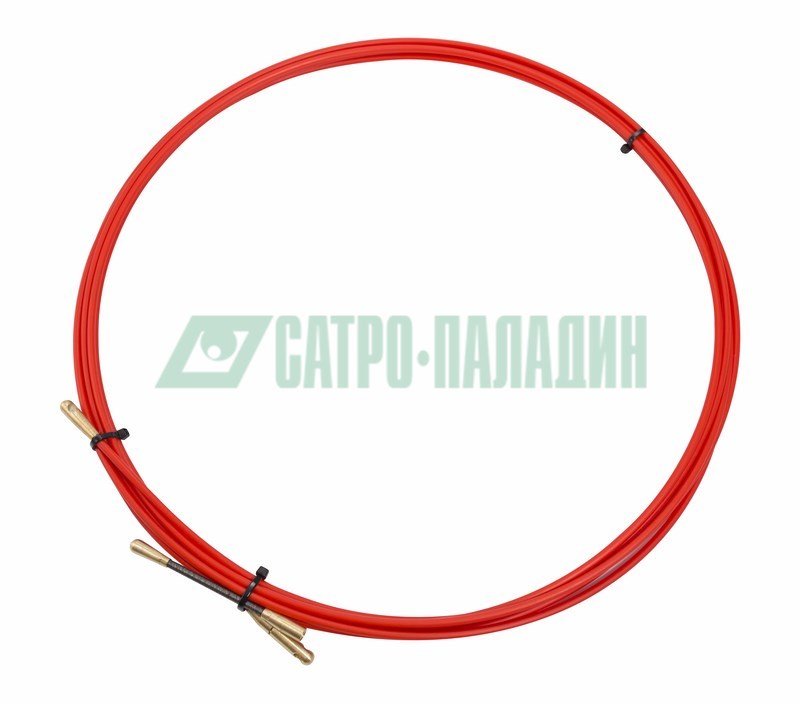 Протяжка 47-1005 ∙ Протяжка кабельная REXANT (мини УЗК в бухте), стеклопруток, d=3,5 мм 5 м, красная