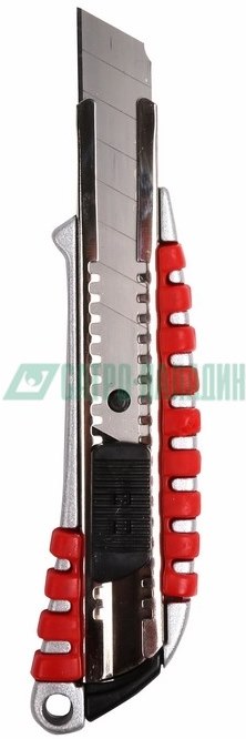 Нож 12-4900 ∙ Нож с сегментированным лезвием 18 мм, металлический обрезиненный корпус REXANT