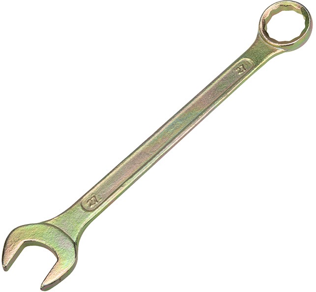 Ключ 12-5813-2 ∙ Ключ комбинированный REXANT 19 мм, желтый цинк