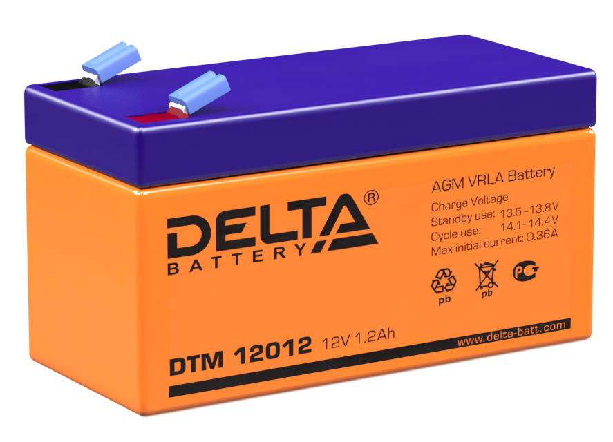 Аккумуляторная батарея DTM 12012 ∙ Аккумулятор 12В 1,2 А∙ч