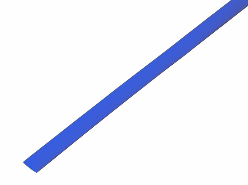 Термоусадка 20-6005 ∙ Трубка термоусаживаемая ТУТ нг 6,0/3,0мм, синяя, упаковка 50 шт. по 1м Rexant ∙ кратно 50 шт
