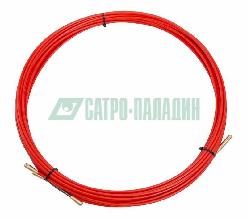 Протяжка 47-1015 ∙ Протяжка кабельная REXANT (мини УЗК в бухте), стеклопруток, d=3,5 мм 15 м, красная