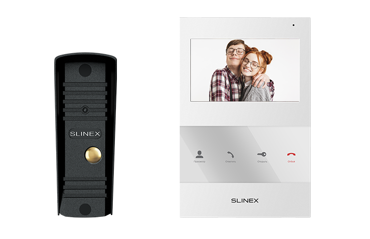Комплект видеодомофона Slinex SQ-04 + Slinex ML-16HR (черный)