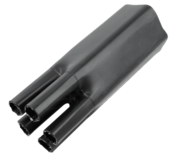 Термоусадка 48-5090 ∙ Термоусаживаемая перчатка на 5 жил 90,0/50,0 мм черная REXANT