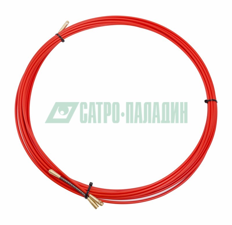 Протяжка 47-1010 ∙ Протяжка кабельная REXANT (мини УЗК в бухте), стеклопруток, d=3,5 мм 10 м, красная