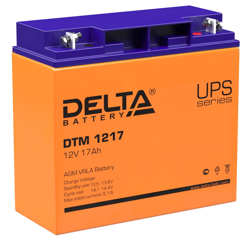 Аккумуляторная батарея Аккумулятор 12В 17 А∙ч (DTM 1217)